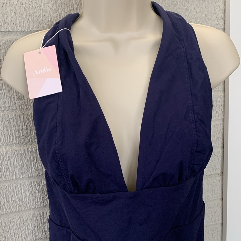 Andie Women's Navy One Piece Swimsuit - Picture 2 of 10